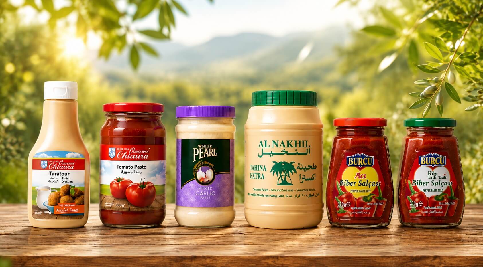 lebanese sauces, pastes and marinades